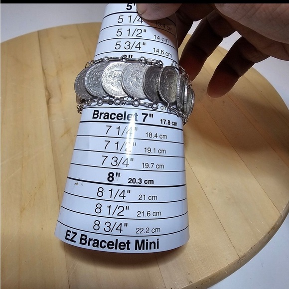 Mexico 20 Centavos .720 Silver Coin Bracelet 20 Coins Measures 8 In Weighs 71g - Picture 7 of 9